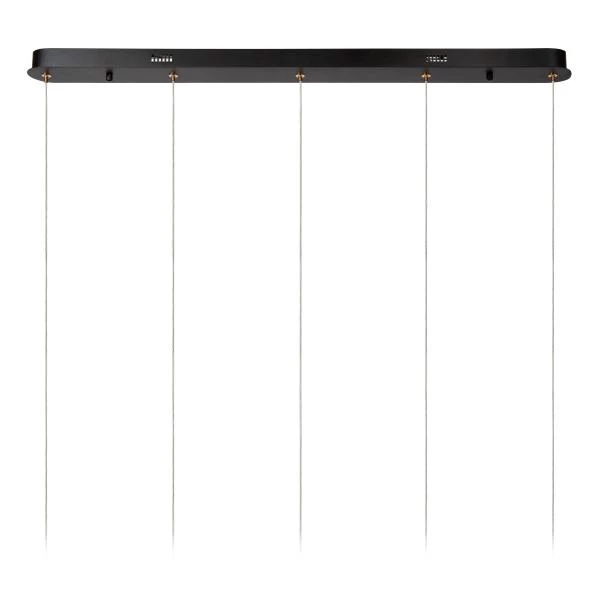 Lucide BERLIANE - Suspension - LED Dim. - 5x4W 2700K - Avec module LED remplaçable - Transparent - détail 3